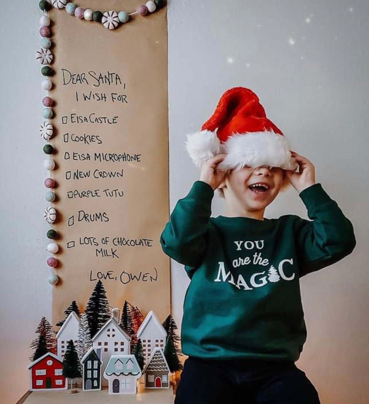 Green You Are The Magic Pullover - The Wishing Elephant