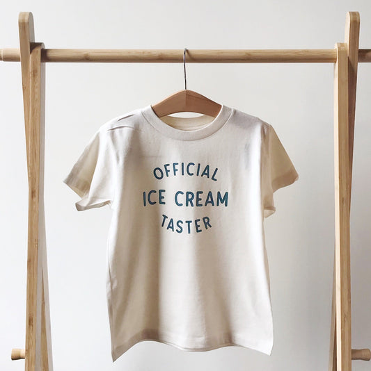 Official Ice Cream Taster, natural Official Ice Cream Taster, natural The Wishing Elephant tee The Wishing Elephant