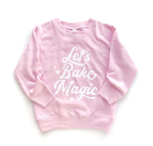 Let's Bake Magic, Pink Sweatshirt Let's Bake Magic, Pink Sweatshirt The Wishing Elephant tee The Wishing Elephant
