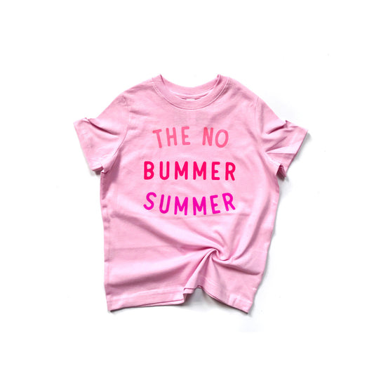 PINK no bummer summer TEE PINK no bummer summer TEE The Wishing Elephant tee The Wishing Elephant