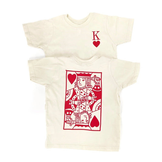 King of hearts boys valentine tee - The Wishing Elephant