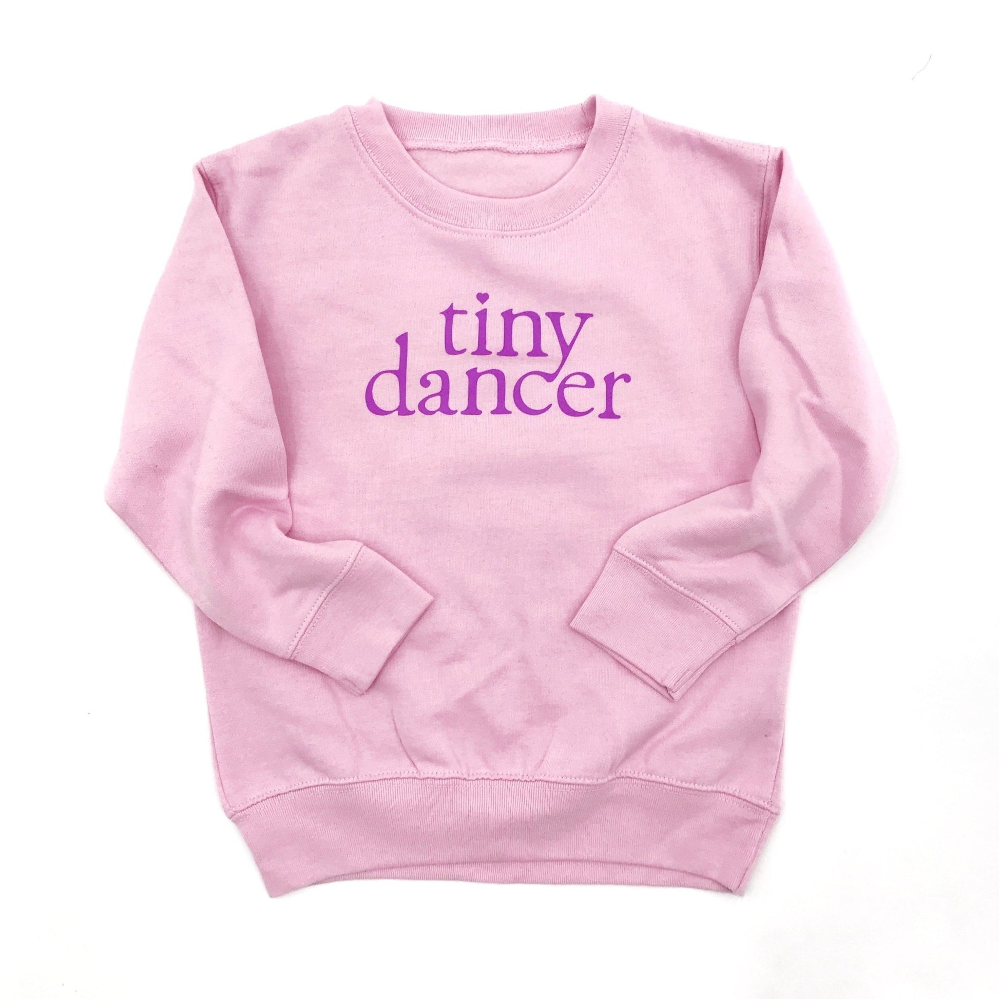 Tiny Dancer Pink Kids Pullover Sweatshirt - The Wishing Elephant